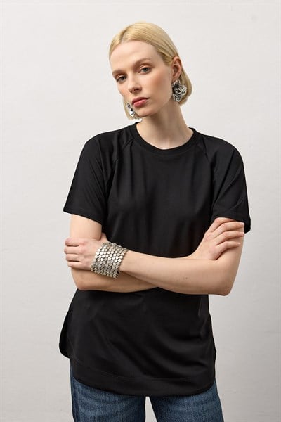 Siyah Modal Basic T-Shirt