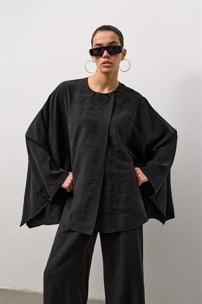 Siyah Soft Line Dökümlü Takım