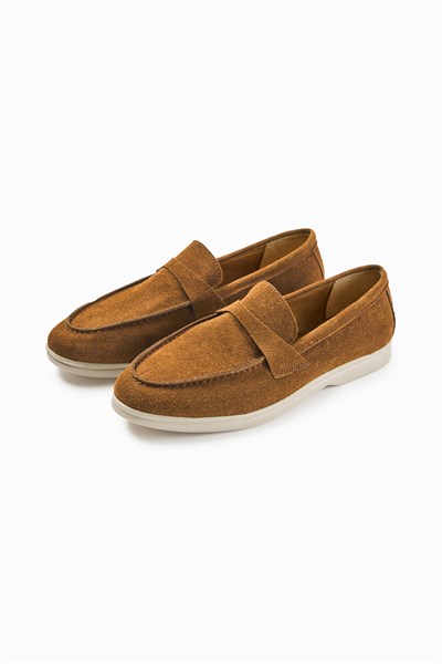 Taba Süet Günlük Loafer