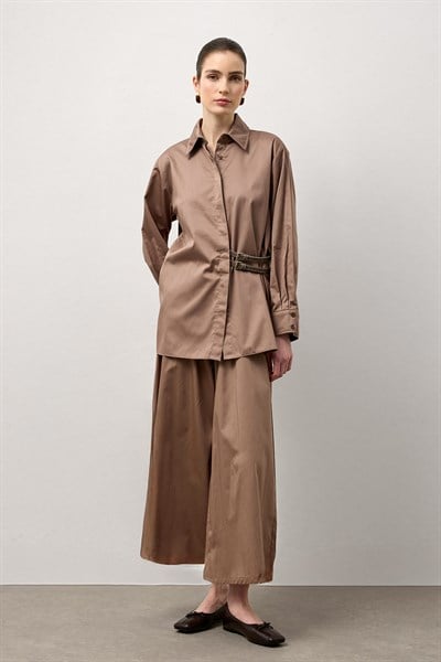 Vizon Çift Kemerli Pamuklu Takım