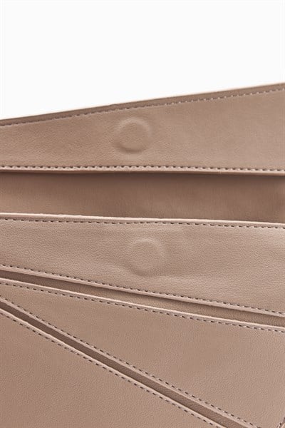 Vizon Geometrik Dikiş Detaylı Mini Çanta