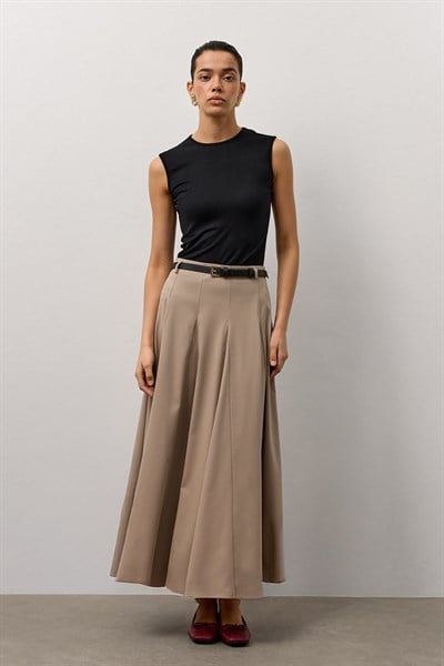 Vizon Kemerli Dilim Etek