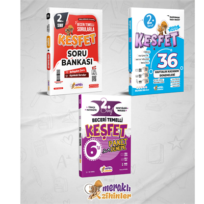 2.SINIF TÜM DERSLER+36 HAFTALIK KAZANIM DENEMESİ+6LI SARMAL DENEME (3LÜ SET)