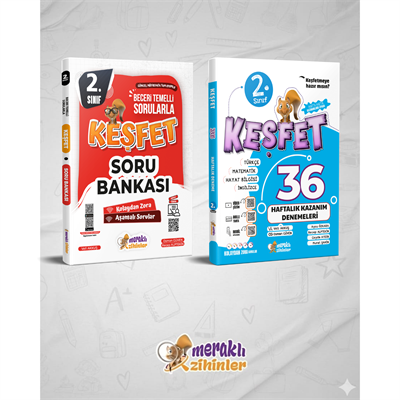 2.SINIF TÜM DERSLER SORU BANKASI+2.SINIF 36 HAFTALIK KAZANIM DENEMESİ (2Lİ SET)