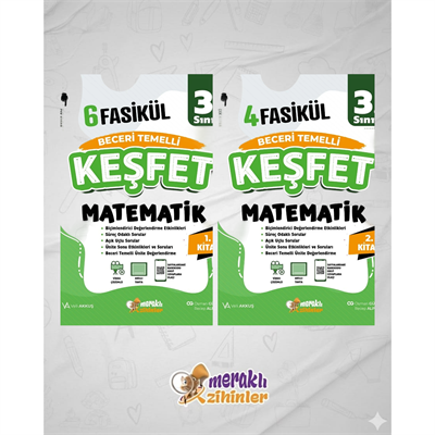 3.SINIF BECERİ TEMELLİ MATEMATİK(1-2) 10 FASİKÜL KEŞFET(2Lİ SET)
