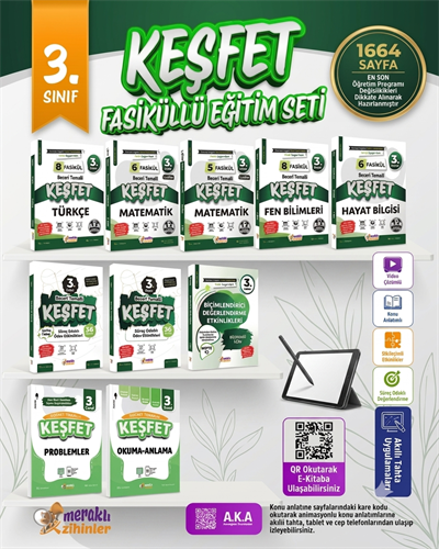 3.SINIF KEŞFET BECERİ TEMELLİ FASİKÜL SET (GÜNCEL MÜFREDAT)
