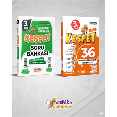 3.SINIF TÜM DERSLER SORU BANKASI+3.SINIF 36 HAFTALIK KAZANIM DENEMESİ (2Lİ SET)