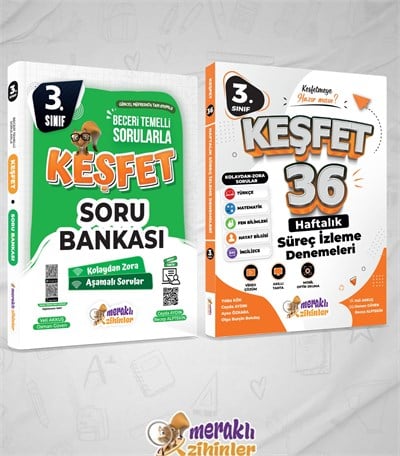 3.SINIF TÜM DERSLER SORU BANKASI+3.SINIF 36 HAFTALIK KAZANIM SÜREÇ İZLEME DENEMESİ (2Lİ SET)