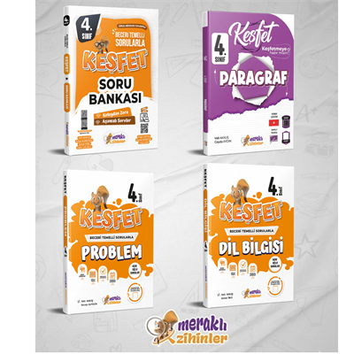 4.SINIF TÜM DERSLER SORU BANKASI+DİL BİLGİSİ+PROBLEM+PARAGRAF (4LÜ SET)
