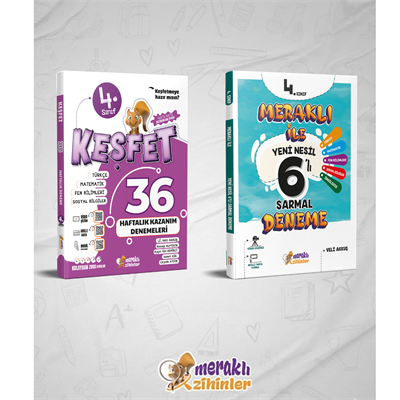 4.SINIF 36 HAFTALIK KAZANIM DENEMESİ + 6LI SARMAL DENEME PAKETİ (2Lİ SET)