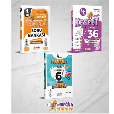 4.SINIF TÜM DERSLER+36 HAFTALIK KAZANIM DENEMESİ+6LI SARMAL DENEME ( 3LÜ SET)
