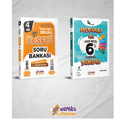 4.SINIF TÜM DERSLER SORU BANKASI + 6LI SARMAL DENEME (2Lİ SET)
