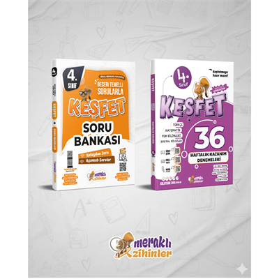 4.SINIF TÜM DERSLER SORU BANKASI+4.SINIF 36 HAFTALIK KAZANIM DENEMESİ (2Lİ SET)