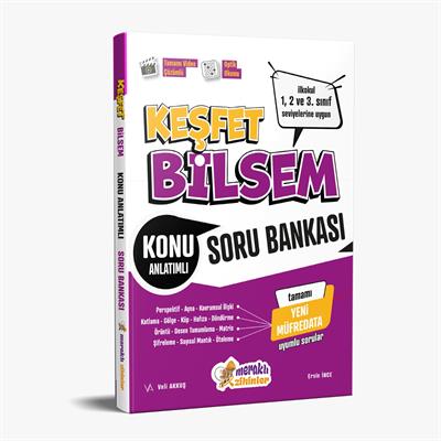 KEŞFET BİLSEM KONU ANLATIMLI SORU BANKASI (1,2 ve 3.SINIF SEVİYELERİNE UYGUN)