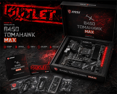Msı B450 Tomahawk Max Rgb Ddr4 M.2 DVI HDMI Usb3,2 Am4 Anakart