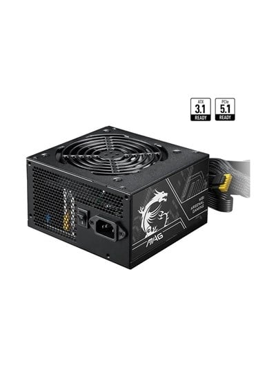MSI MAG A650BN PCIE5 II 650W 80+ BRONZE ATX 3.1 PCIE 5.1 POWER SUPPLY