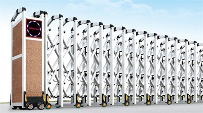 Perkotek 12 Metre Motorlu Akordiyon Bariyer Sistemi Uzaktan Kumandalı Otomatik Otopark Site Fabrika Giriş Bariyeri