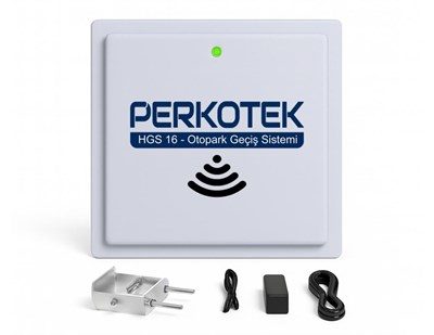 PERKOTEK HGS 16 UHF Otopark Anteni | HGS Araç Geçiş Okuyucu | Uzun Mesafe RFID Okuyucu