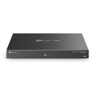 TP-Link, VIGI, NVR4016H, 16 Kanal, NVR, IP Kamera Kayıt Cihazı, 64TB HDD Desteği, 4 SATA, H.265+, 4K, 2 USB, Nvr Kayıt Cihazı