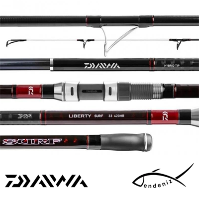 Daiwa Liberty HR 420cm 100-225gr 3 Parça Surf Olta Kamışı