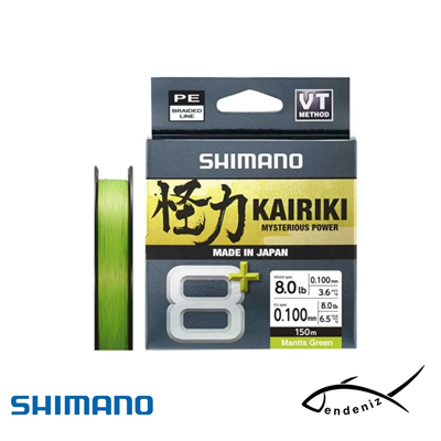 Shimano Kairiki 8+ 150m Mantis Green İp Misina