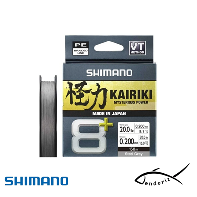 Shimano Kairiki 8+ 150m Steel Gray İp Misina