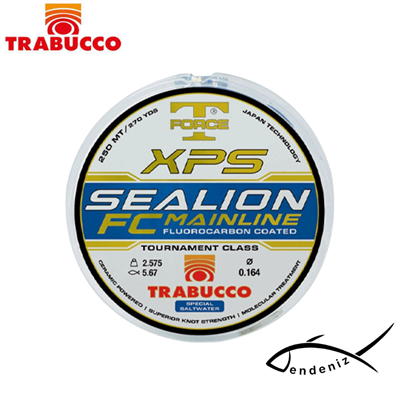 Trabucco T-Force XPS Sealion FC-M 250mt  Fluorocarbon Coated Misina