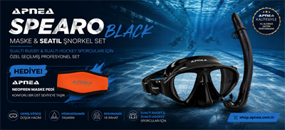 APNEA WATERSPORT PRO SET ( Neopren Maske Kayışı Pedi Hediyeli )
