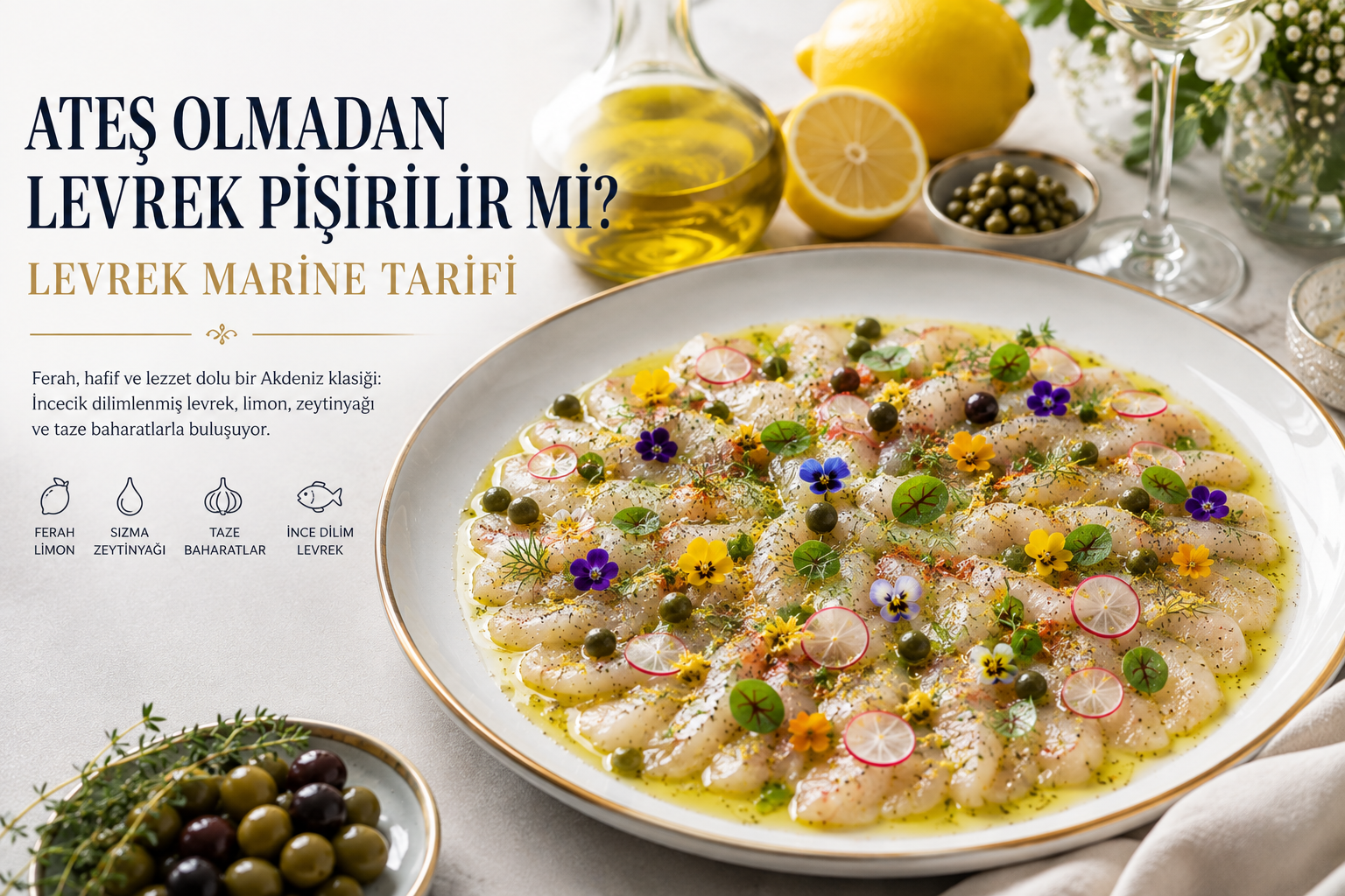 Ateş olmadan Levrek pişirilir mi ? Levrek Marine Tarifi 