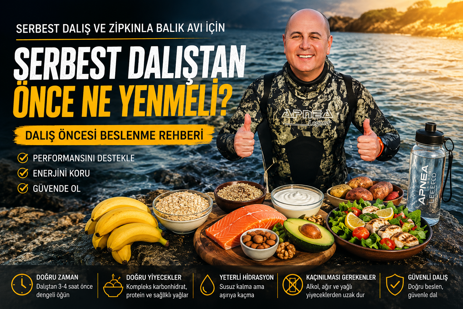 Serbest Dalıştan Önce Ne Yenmeli ? Dalış Öncesi Beslenme Rehberi