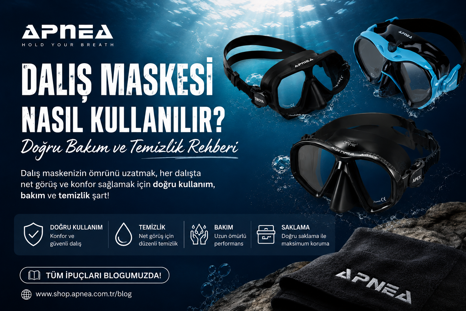 Dalış Maskesi Nasıl Kullanılır? Doğru Bakım ve Temizlik Rehberi