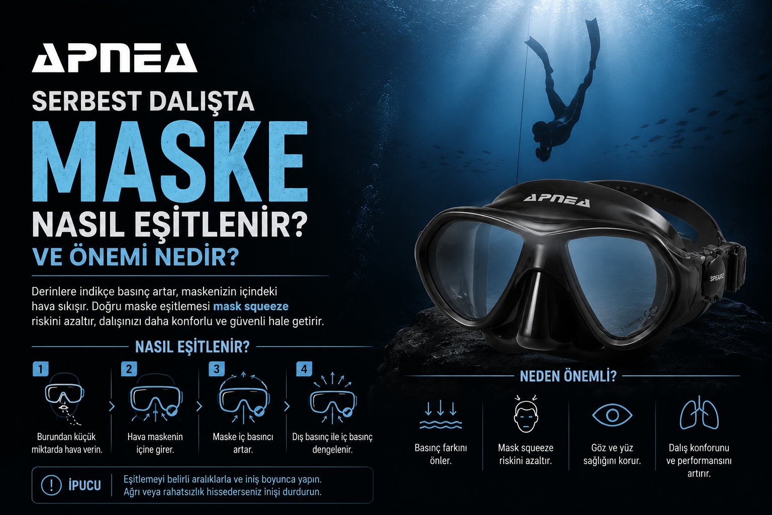 Serbest Dalışta Maske Eşitleme Nasıl Yapılır ve Önemi Nedir ? 