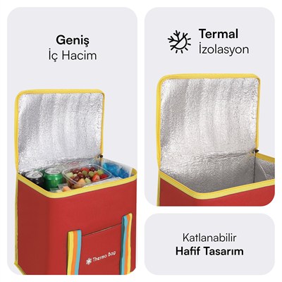 MACK MCB-002 Termos Çanta Kırmızı 30.5 Litre