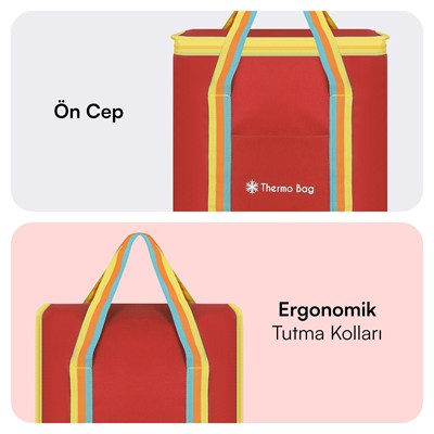 MACK MCB-002 Termos Çanta Kırmızı 30.5 Litre