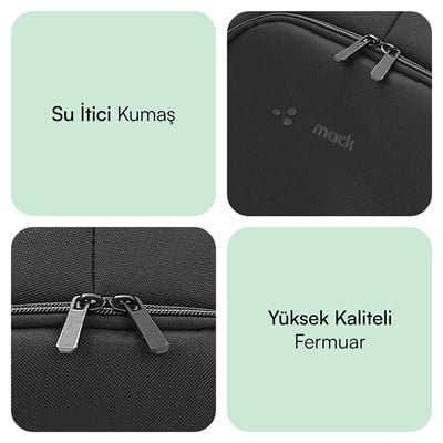 MACK MCC-505BG 15.6 Move Notebook Sırt Çantası Siyah Gri