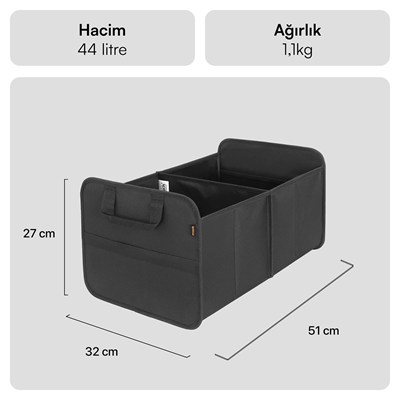 MACK MCC-5100 Bagaj Organizer Siyah