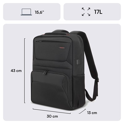 MACK MCC-805 15.6 Business X Notebook Sırt Çantası Siyah