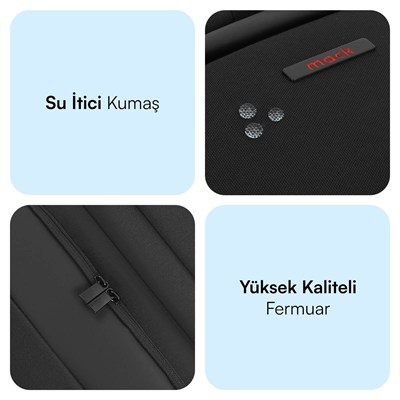 MACK MCC-807 18 Business X Notebook Sırt Çantası Siyah