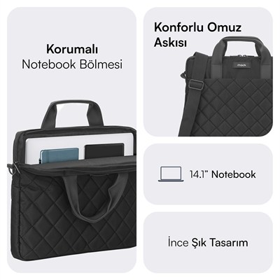 MACK MCC-901 14.1 iksy Notebook Çantası Siyah