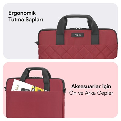 MACK MCC-902 14.1 iksy Notebook Çantası Kırmızı