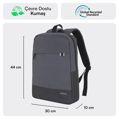 MACK MCE-1103 15.6 UNICITY Eco Notebook Sırt Çantası Siyah
