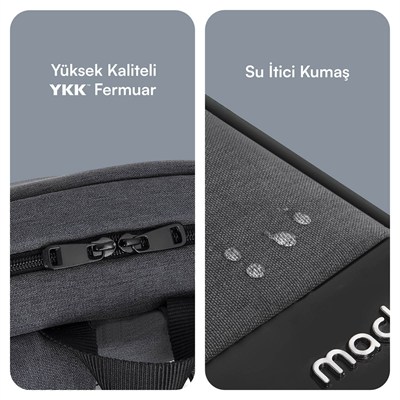 MACK MCE-1103 15.6 UNICITY Eco Notebook Sırt Çantası Siyah