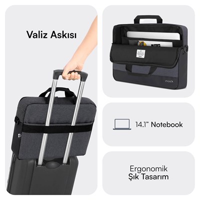 MACK MCE-1111 14.1 UNICITY Eco Notebook Çantası Siyah