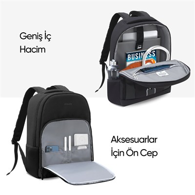 MACK MCE-1201 15.6 LUNA Eco Notebook Sırt Çantası Siyah