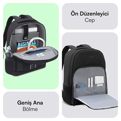 MACK MCE-1211 14.1 LUNA Eco Notebook Sırt Çantası Siyah