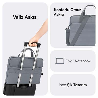 MACK MCE-1512 15.6 NOVA Eco Notebook Çantası Gri