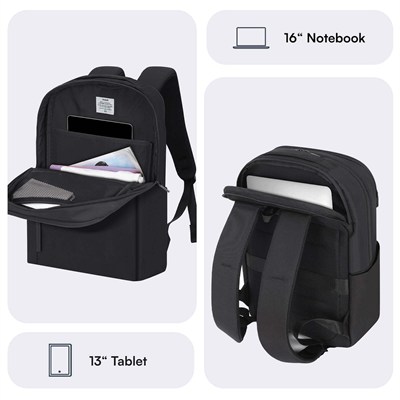MACK MCE-1722 16 CODE Eco Notebook Sırt Çantası Siyah