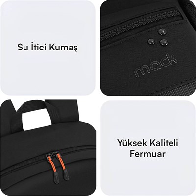 MACK MCC-1623 16 PAX Motion Notebook Sırt Çantası Siyah
