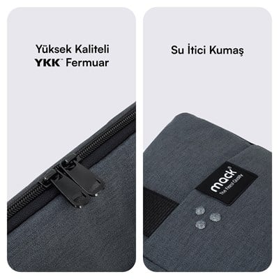MACK MCC-703 15.6 City Fit Eco Notebook Çantası Siyah