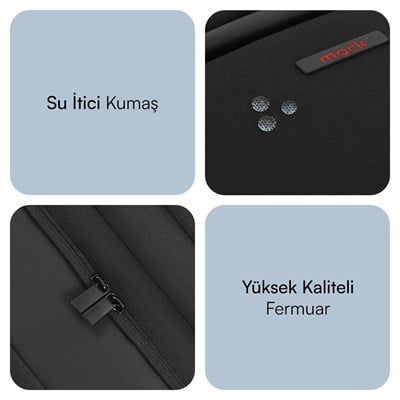 MACK MCC-804 14.1 Business X Notebook Sırt Çantası Siyah